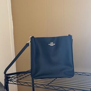 Coach Navy Leather Crossbody Bag